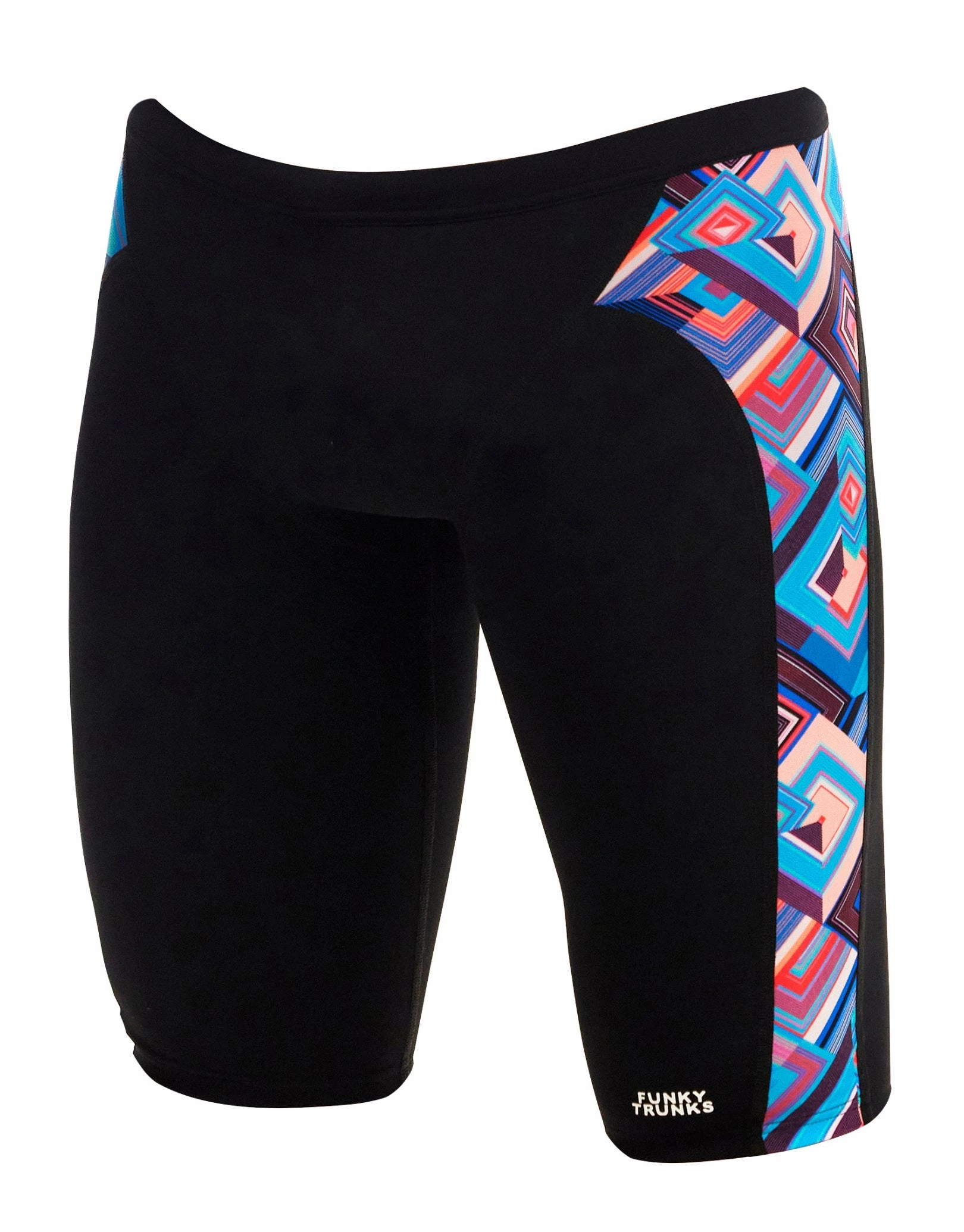Boxed Up Swim Jammers - Black/Multi