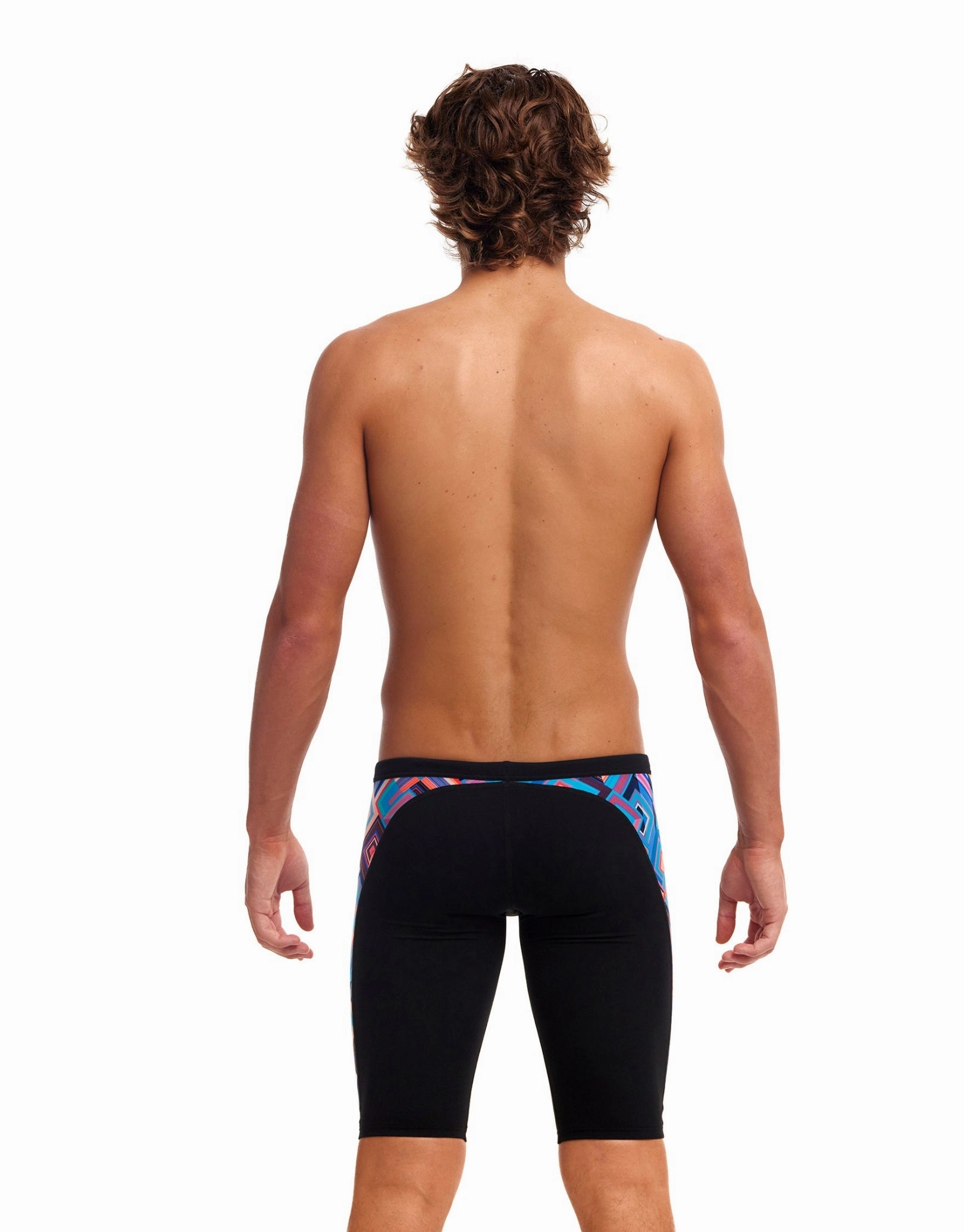 Boxed Up Swim Jammers - Black/Multi