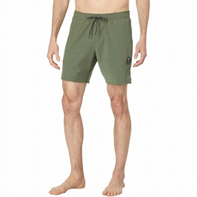 Breakers Boardshort 16.5 In Vintage Green mens full coverage swimwear, stylish mens swim trunks