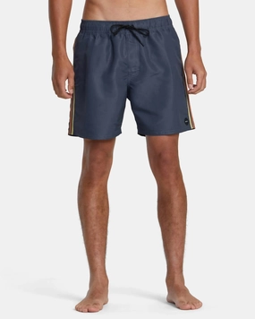 Breakout Elastic Boardshorts In Garage Blue mens beach swimwear, quick dry mens swimsuits