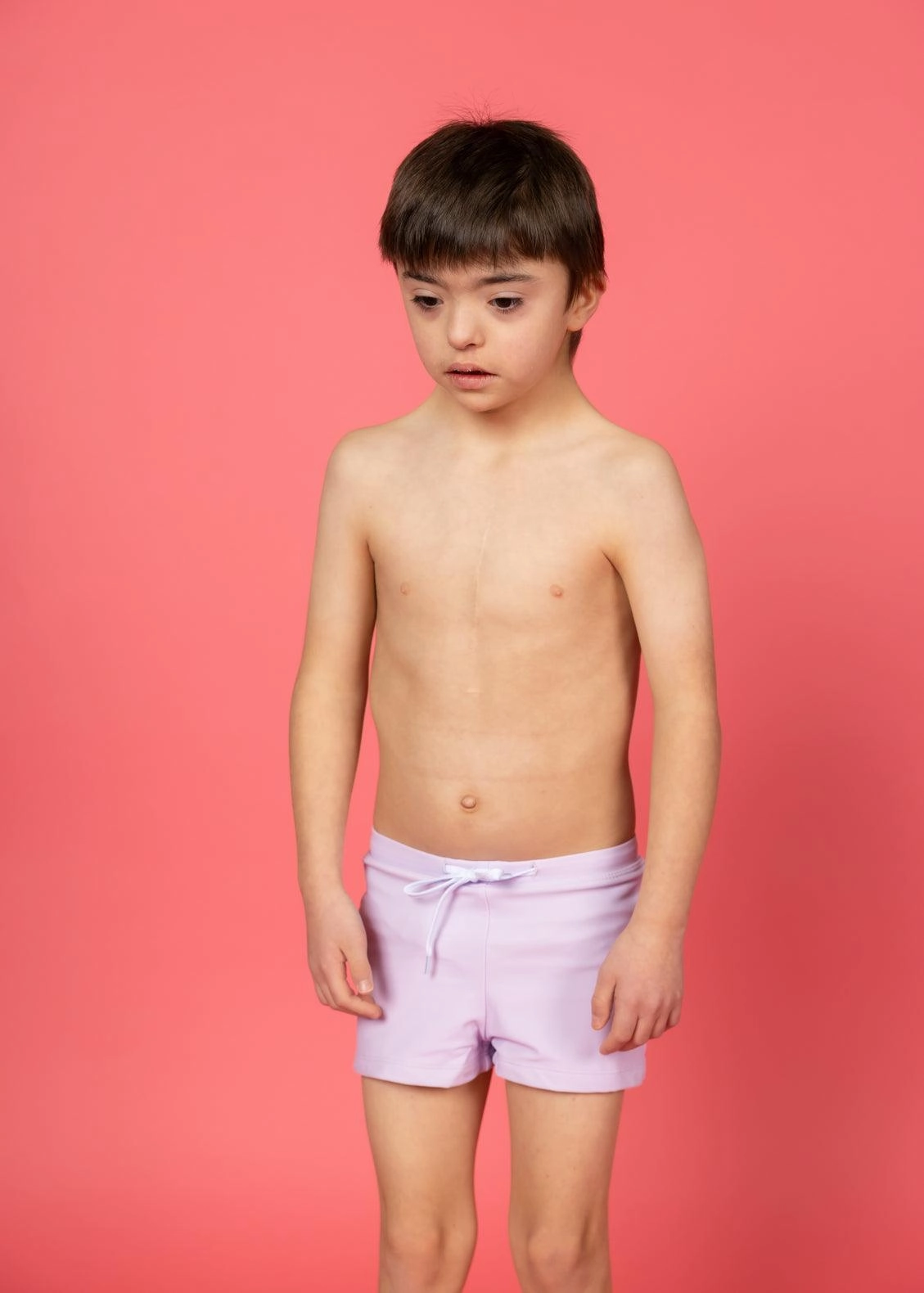 Bright Lilac | Mini Euro Shorts boys summer swimwear, boys rash guard swim sets