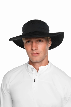 Brighton Chlorine Resistant Bucket Hat | Black adjustable swimsuits for women, breathable swimwear for ladies