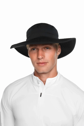 Brighton Chlorine Resistant Bucket Hat | Black womens athletic swimwear, performance swimwear for women