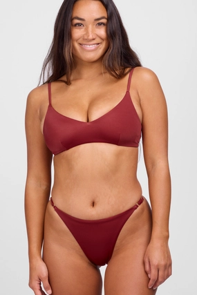 Brooklyn Bikini Bottom - Garnet affordable swimwear for all, trendy swimwear for summer