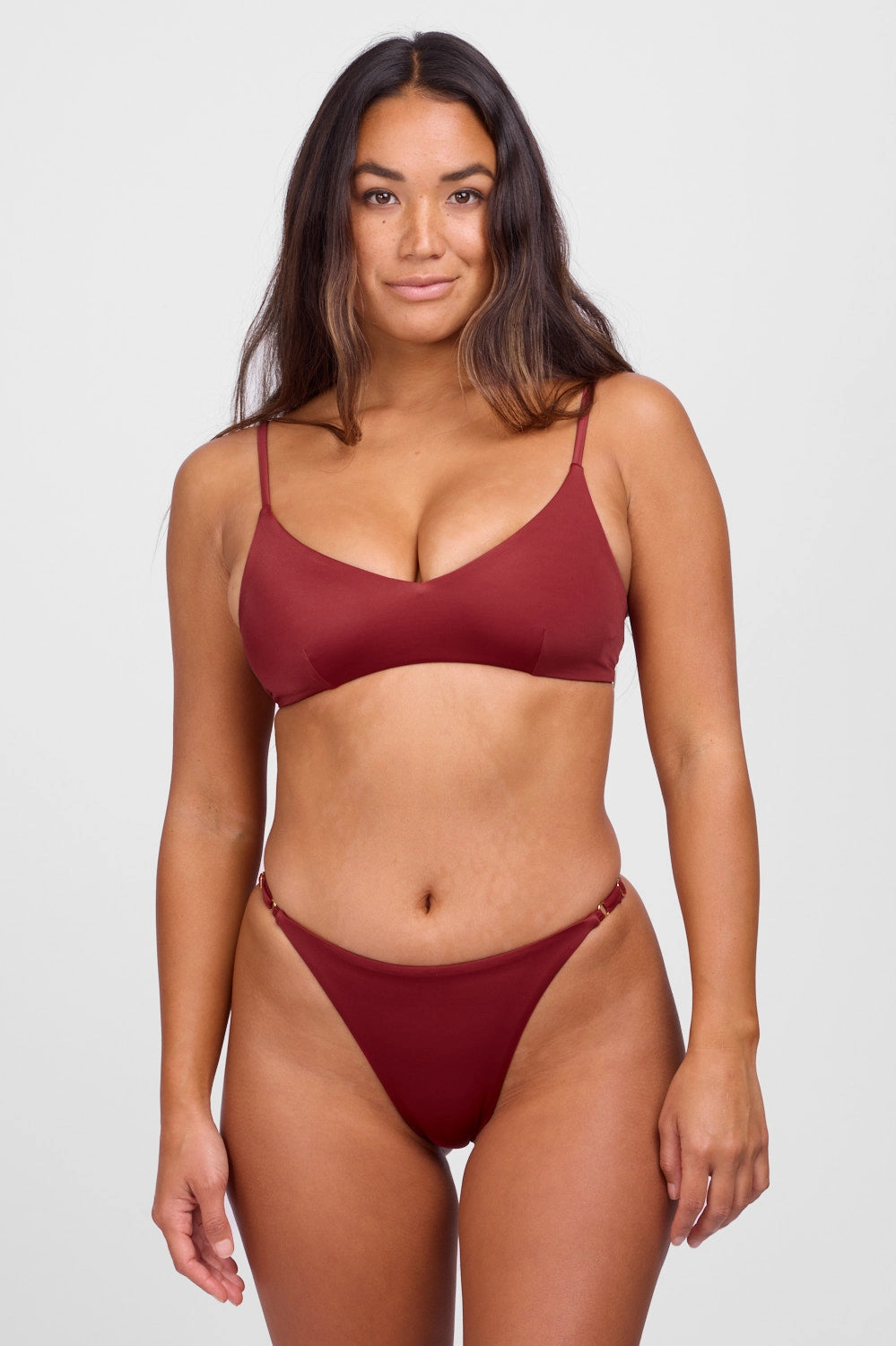 Brooklyn Bikini Bottom - Garnet
