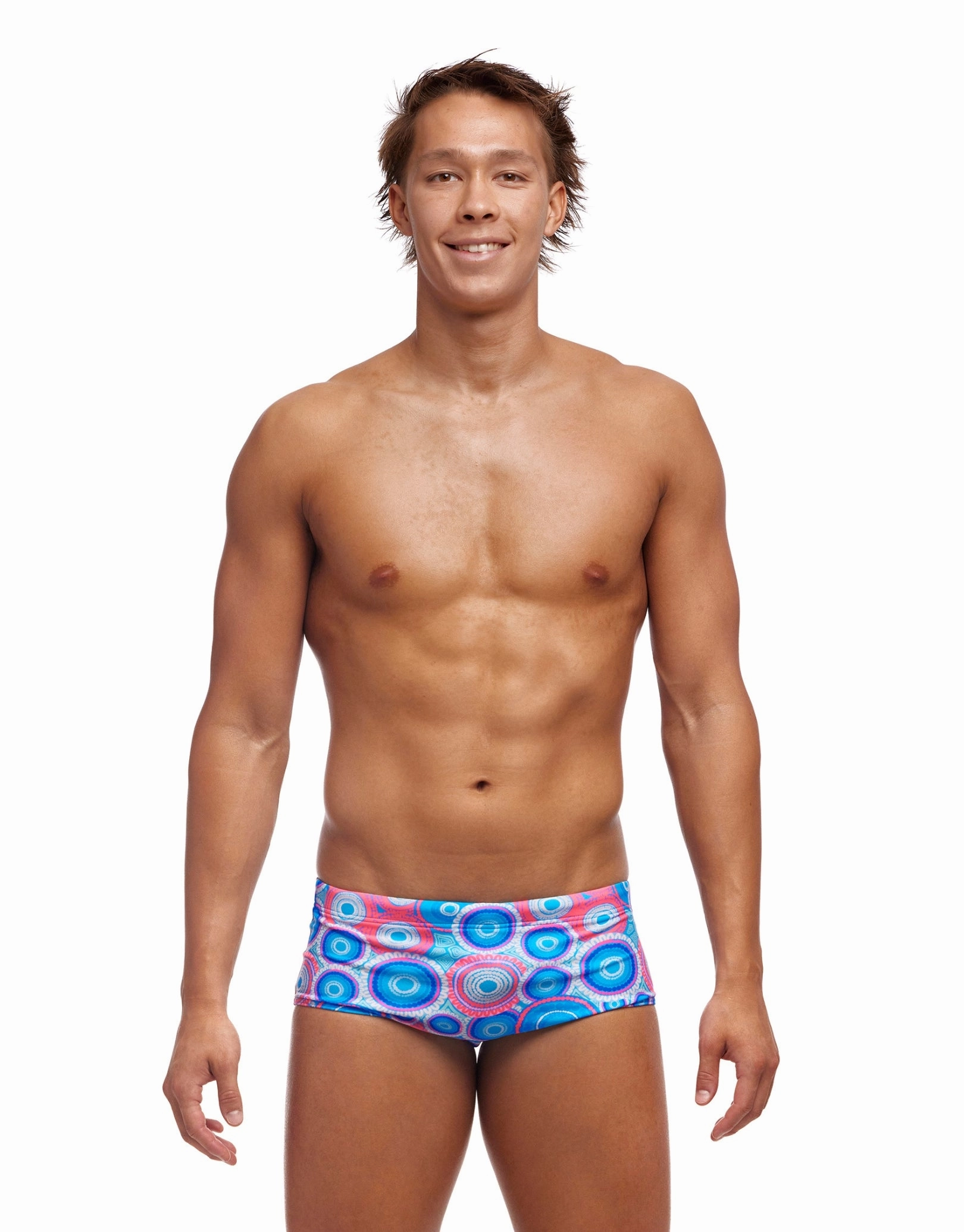 Bundjalung Blue Sidewinder Trunks - Blue casual mens swimwear, affordable swimwear for men