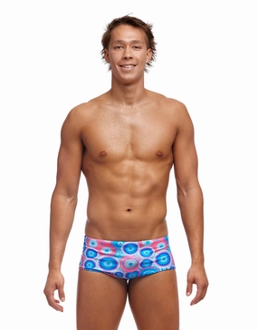 Bundjalung Blue Sidewinder Trunks - Blue casual mens swimwear, affordable swimwear for men