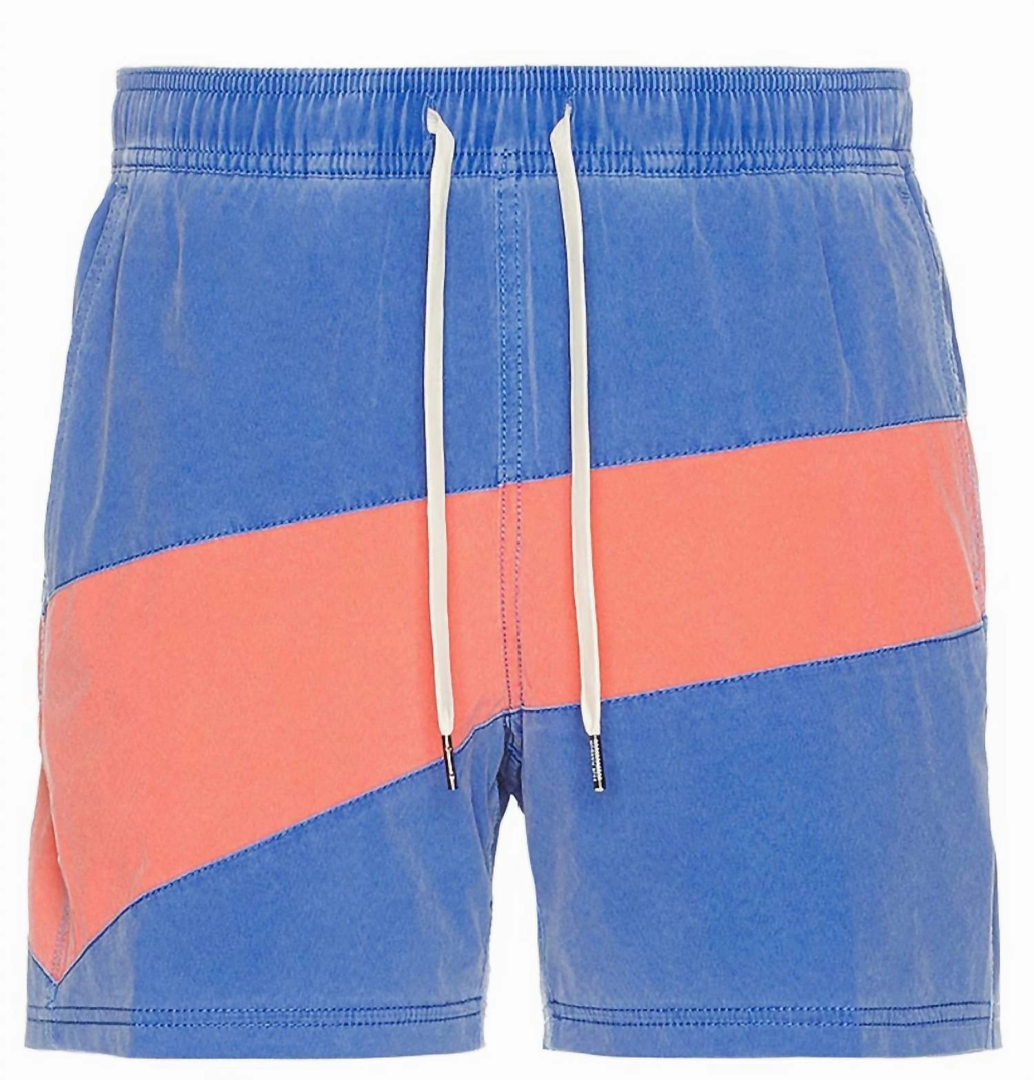 Bungalow Swim Short In Pink Color Block