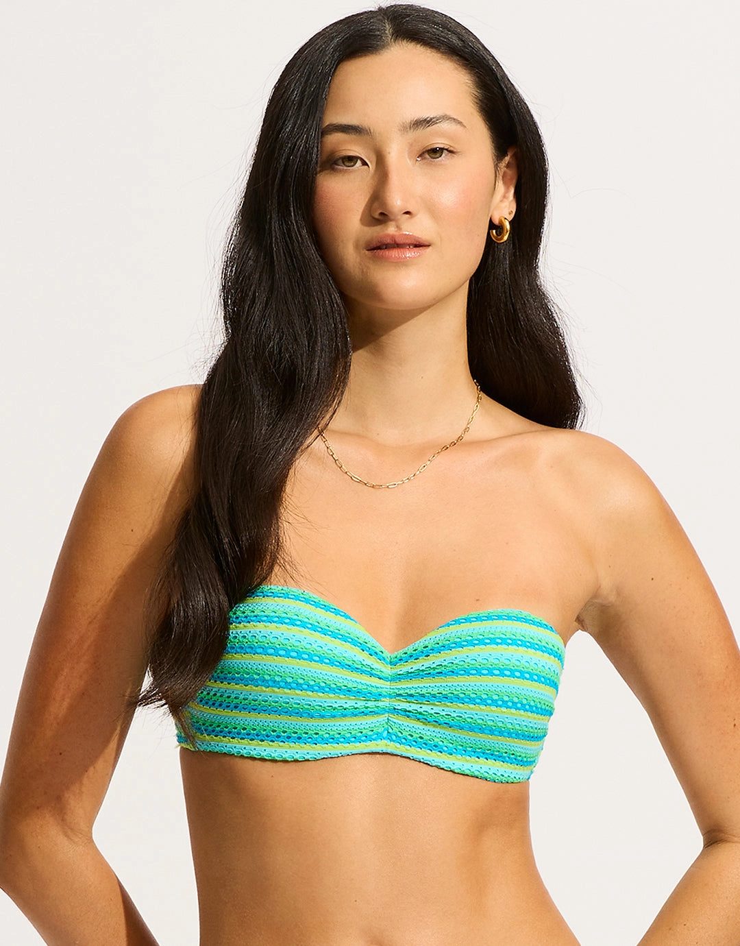 Calypso Bustier Bandeau Bikini Top - Jasmine full coverage swim tops, cute bikini tops