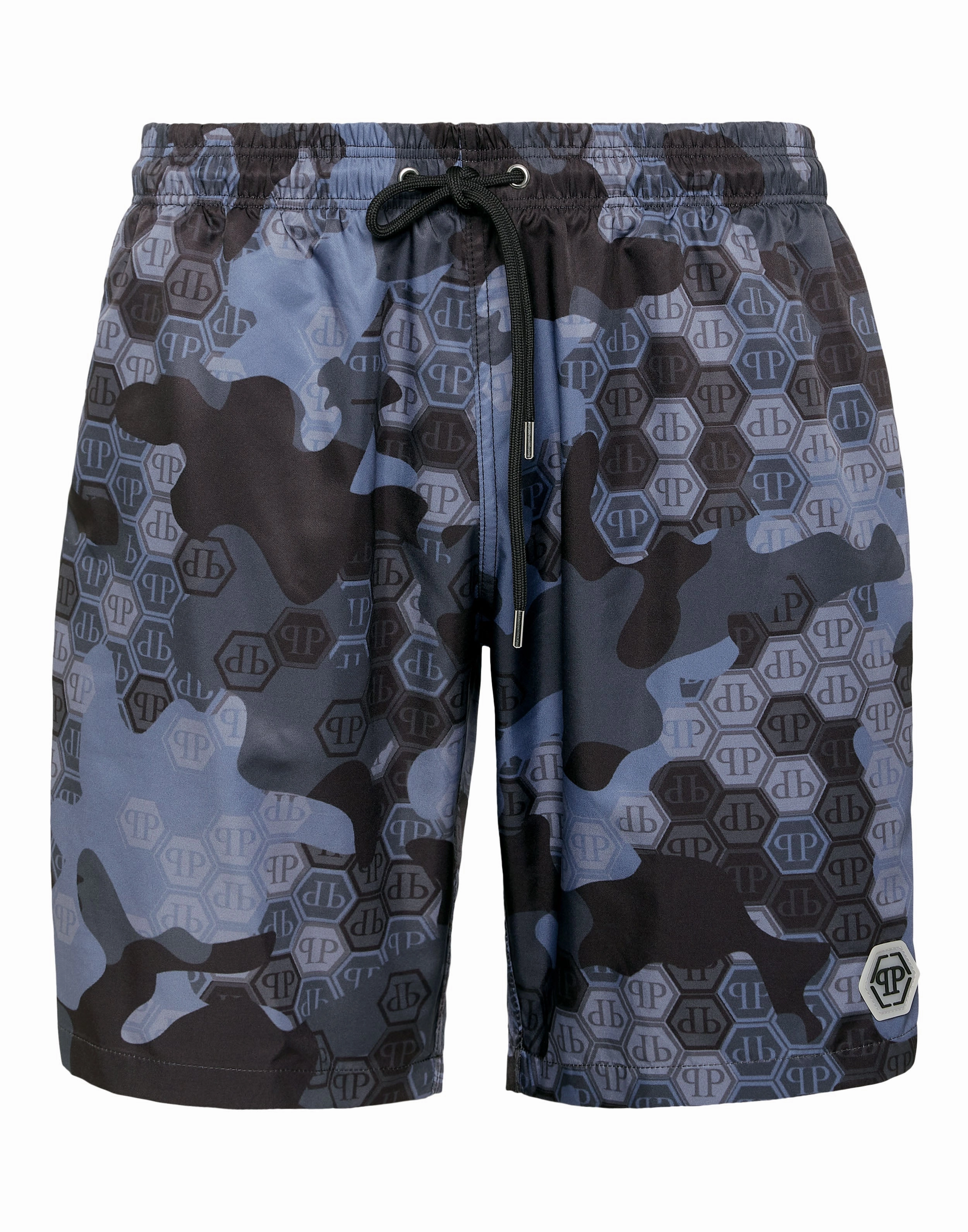 Camouflage Long Swim Boxer Monogram