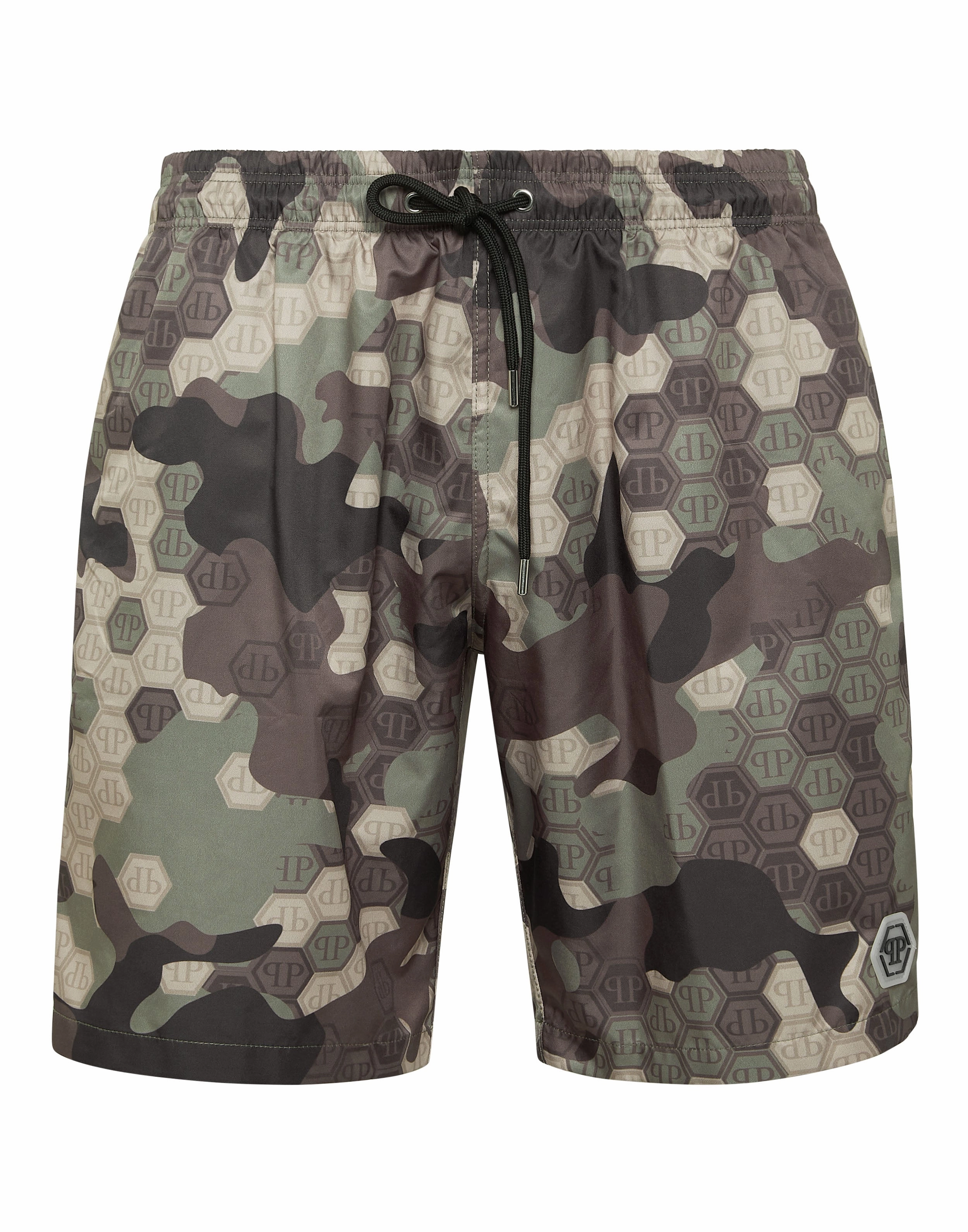 Camouflage Long Swim Boxer Monogram mens beach swimwear, quick dry mens swimsuits