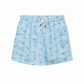 Canali blue Polyester Men's Swimwear mens full coverage swimwear, stylish mens swim trunks