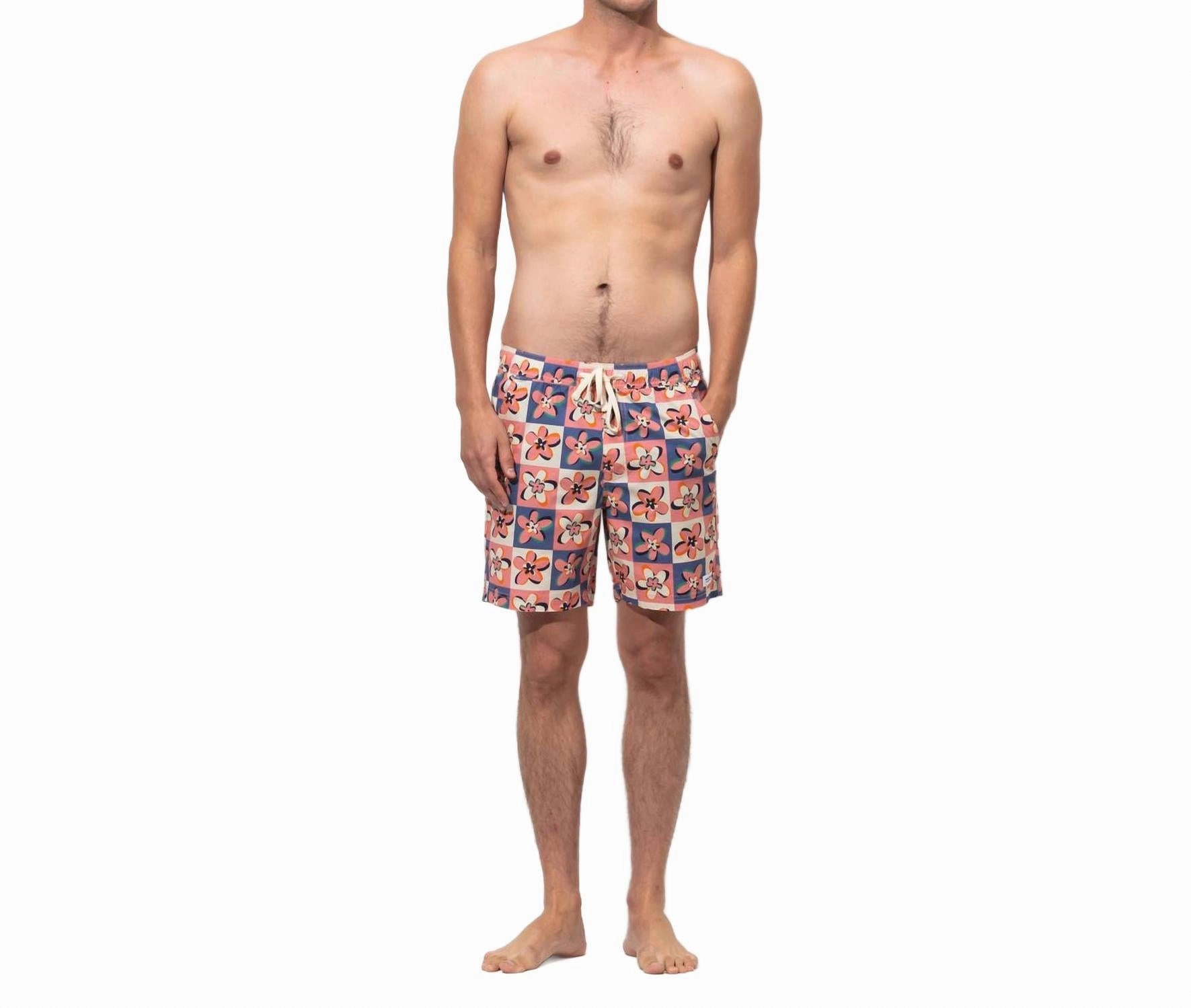 Candy Elastic Boardshort In Rose Tan