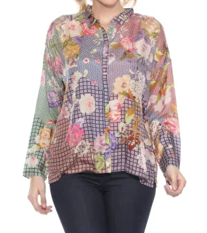 Cathron Mingle Blouse In Multi