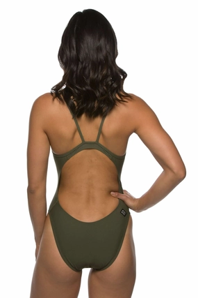 Chevy One Piece Swimsuit - Army all types of swimwear, stylish swimwear for all body types