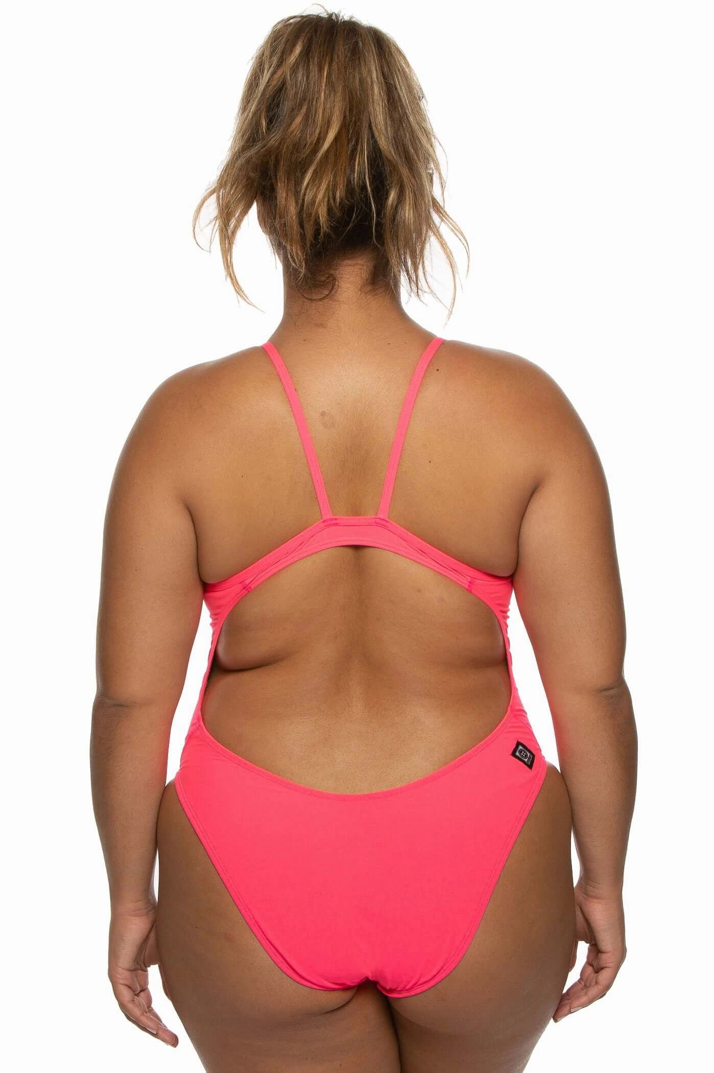 Chevy One Piece Swimsuit - Hot Pink