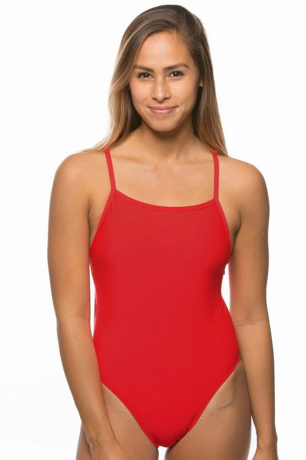 Chevy One Piece Swimsuit - Red all types of swimwear, stylish swimwear for all body types