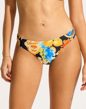 Ciao Bella Hipster Bikini Pant - True Navy adjustable swim bottoms women, flattering bikini bottoms