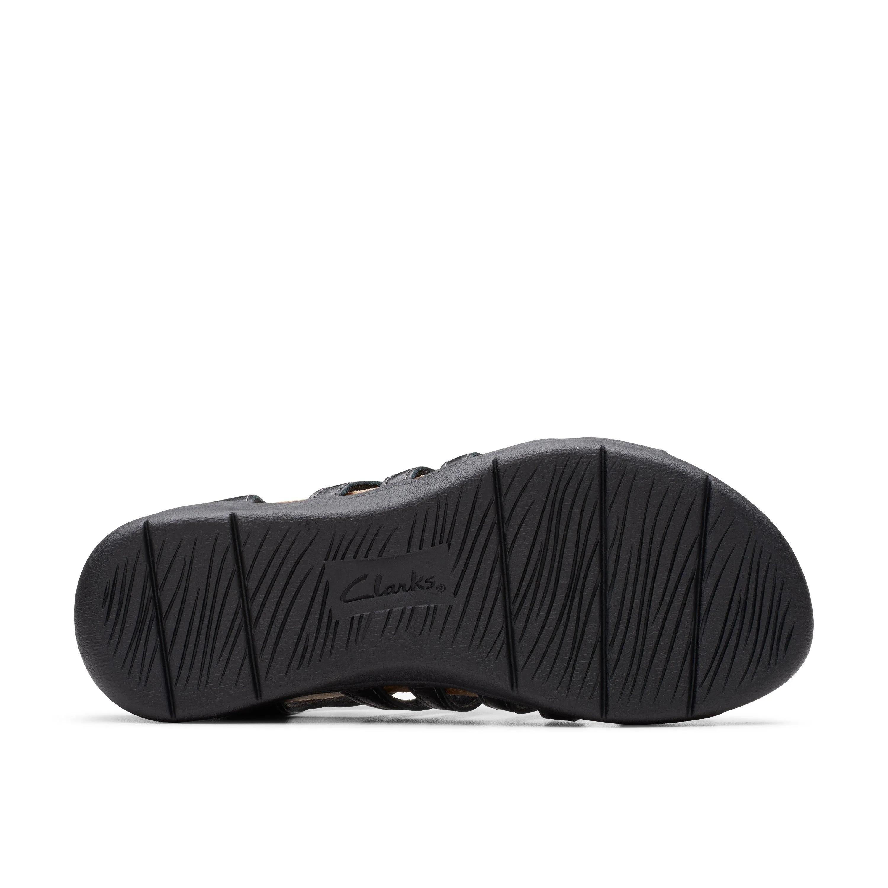 Clarks April Belle in Black Leather