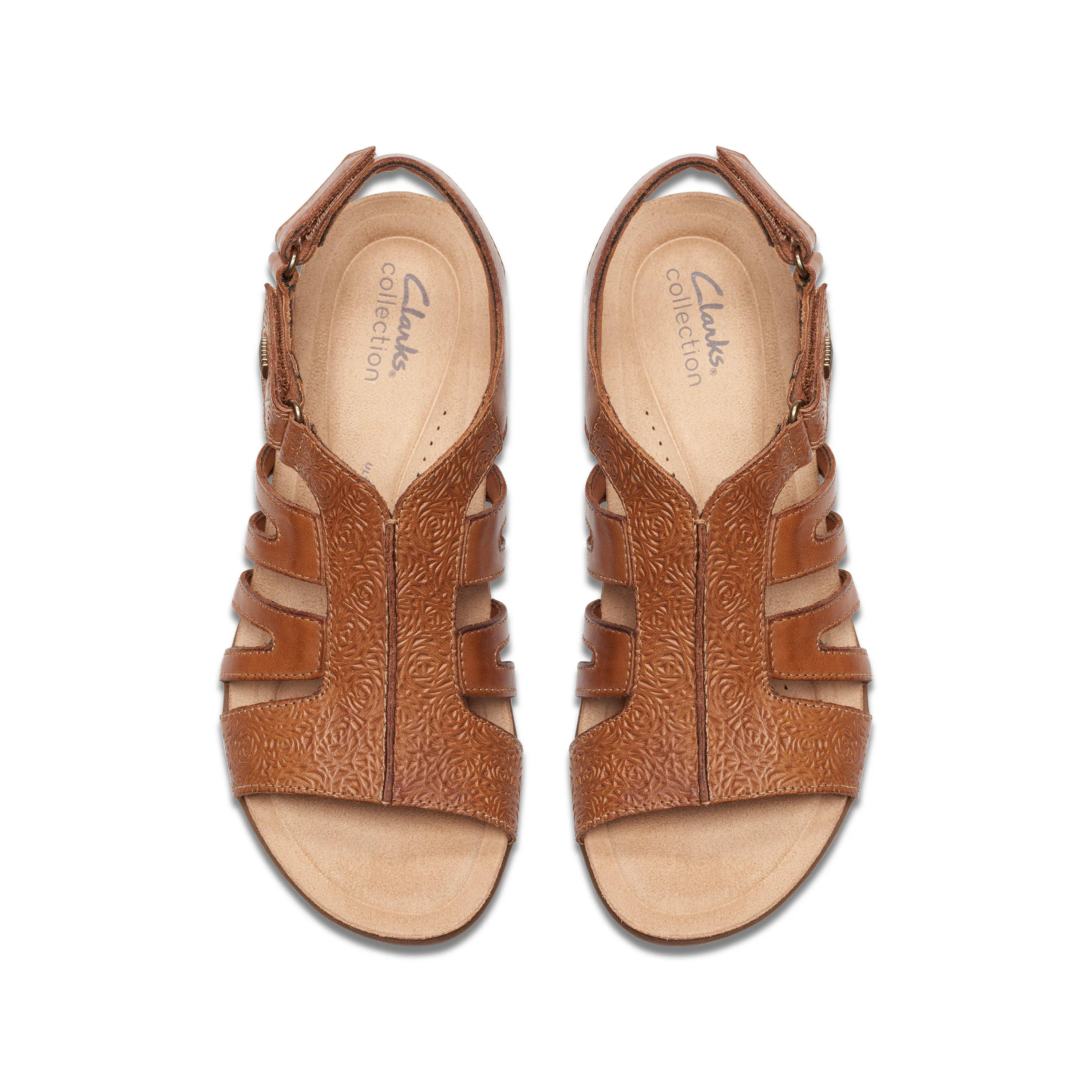 Clarks April Belle in Brown Leather