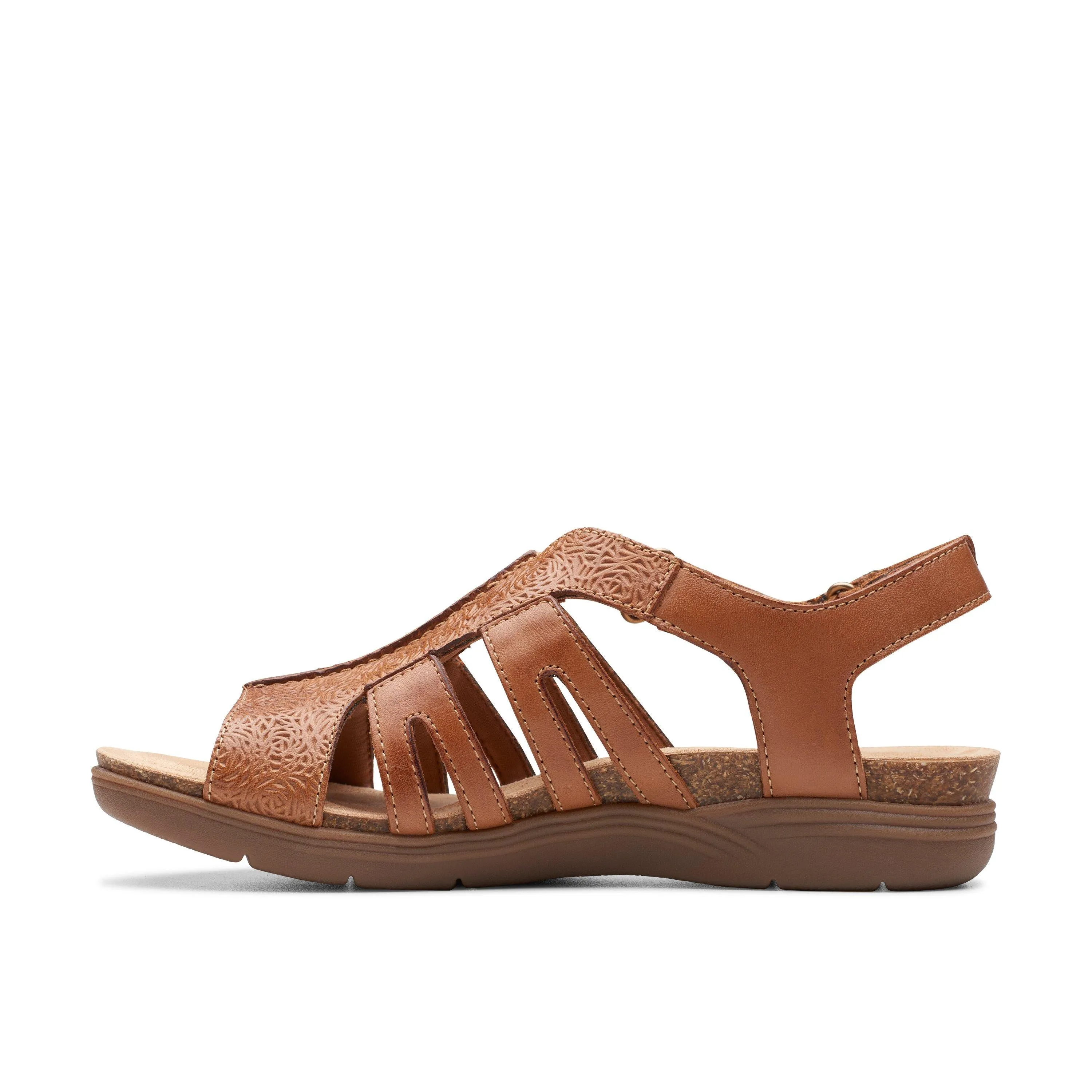 Clarks April Belle in Brown Leather