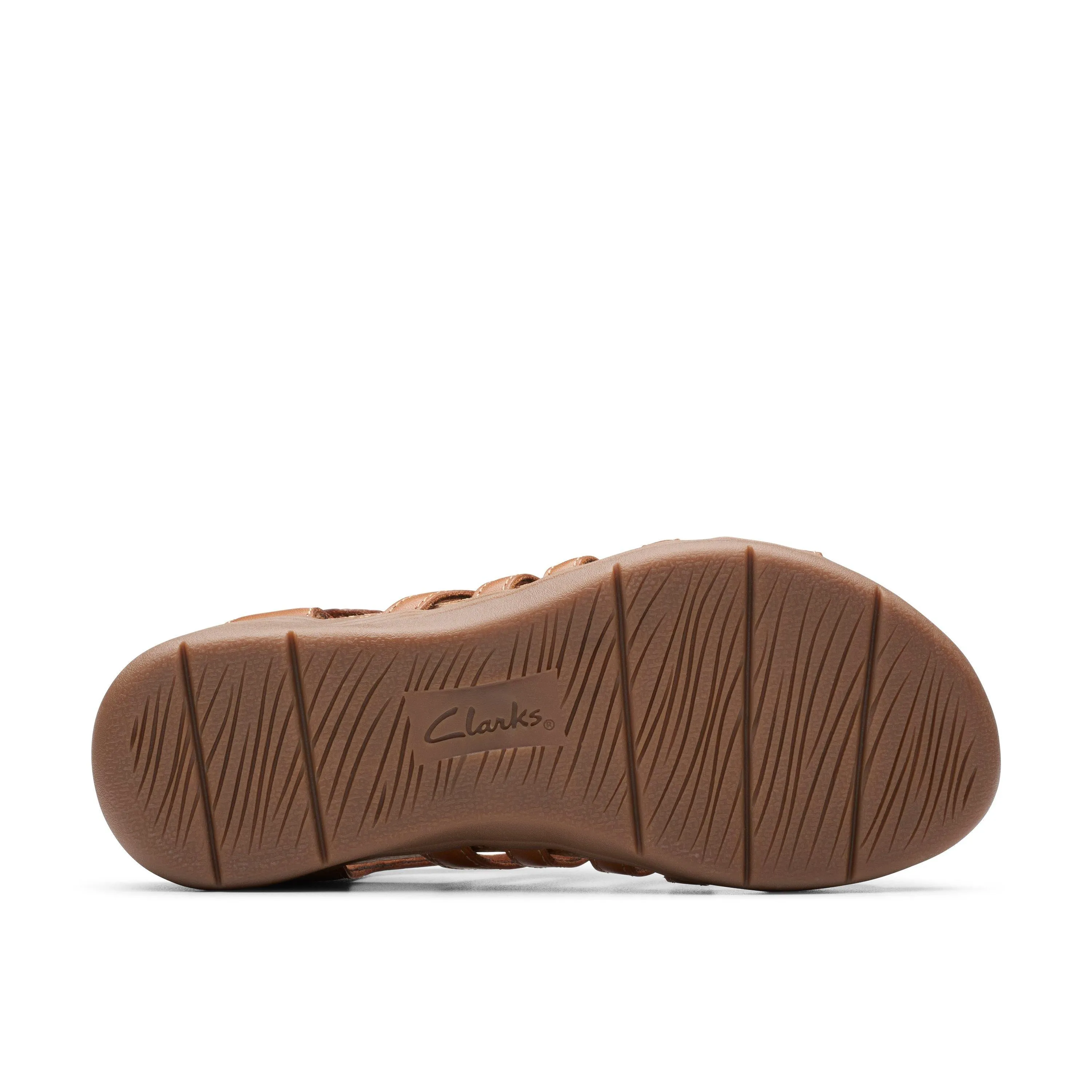 Clarks April Belle in Brown Leather