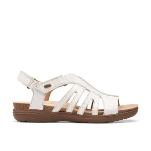 Clarks April Belle in White Leather