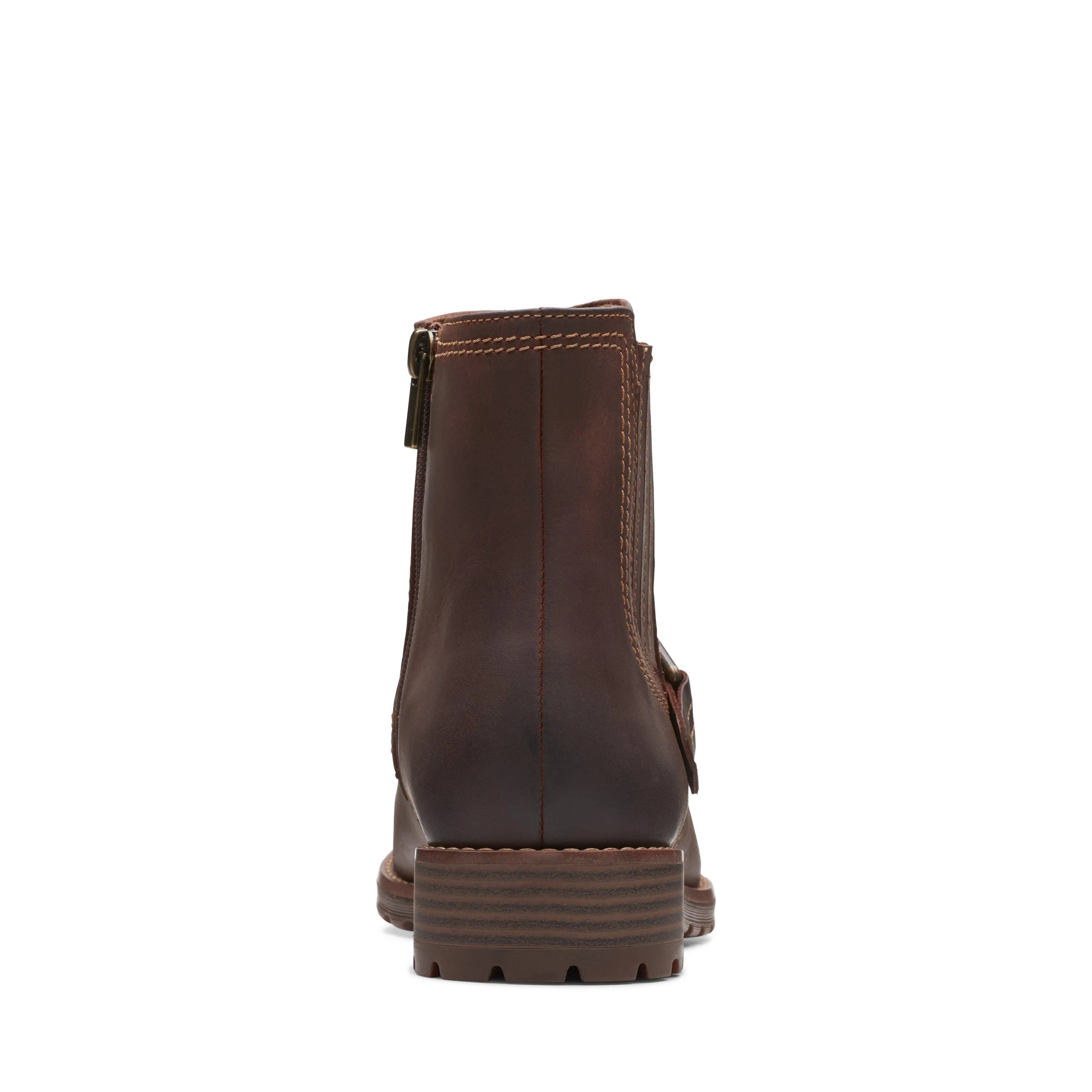 Clarks Aspra Buckle in Brown Leather
