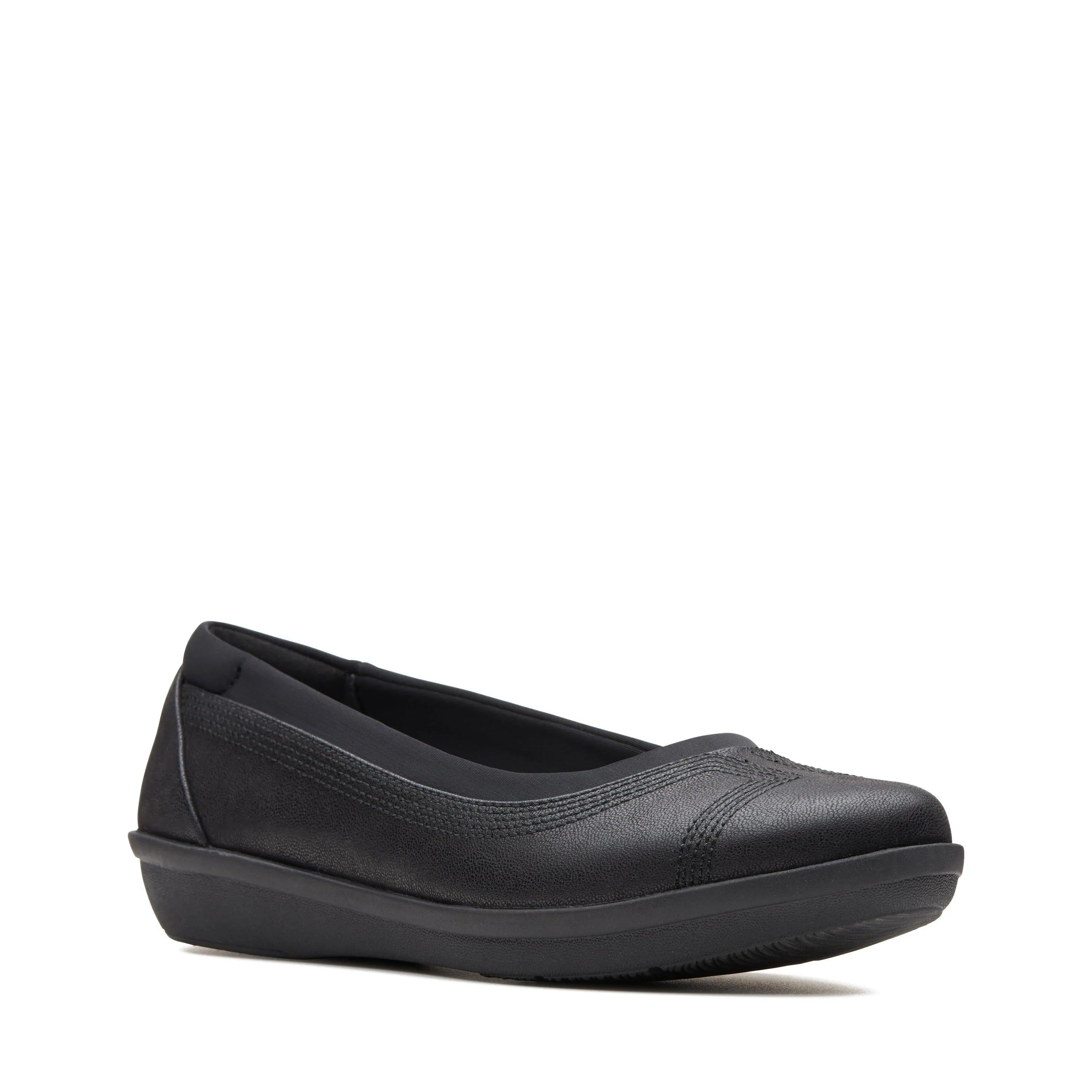 Clarks Ayla Low in Black Textile