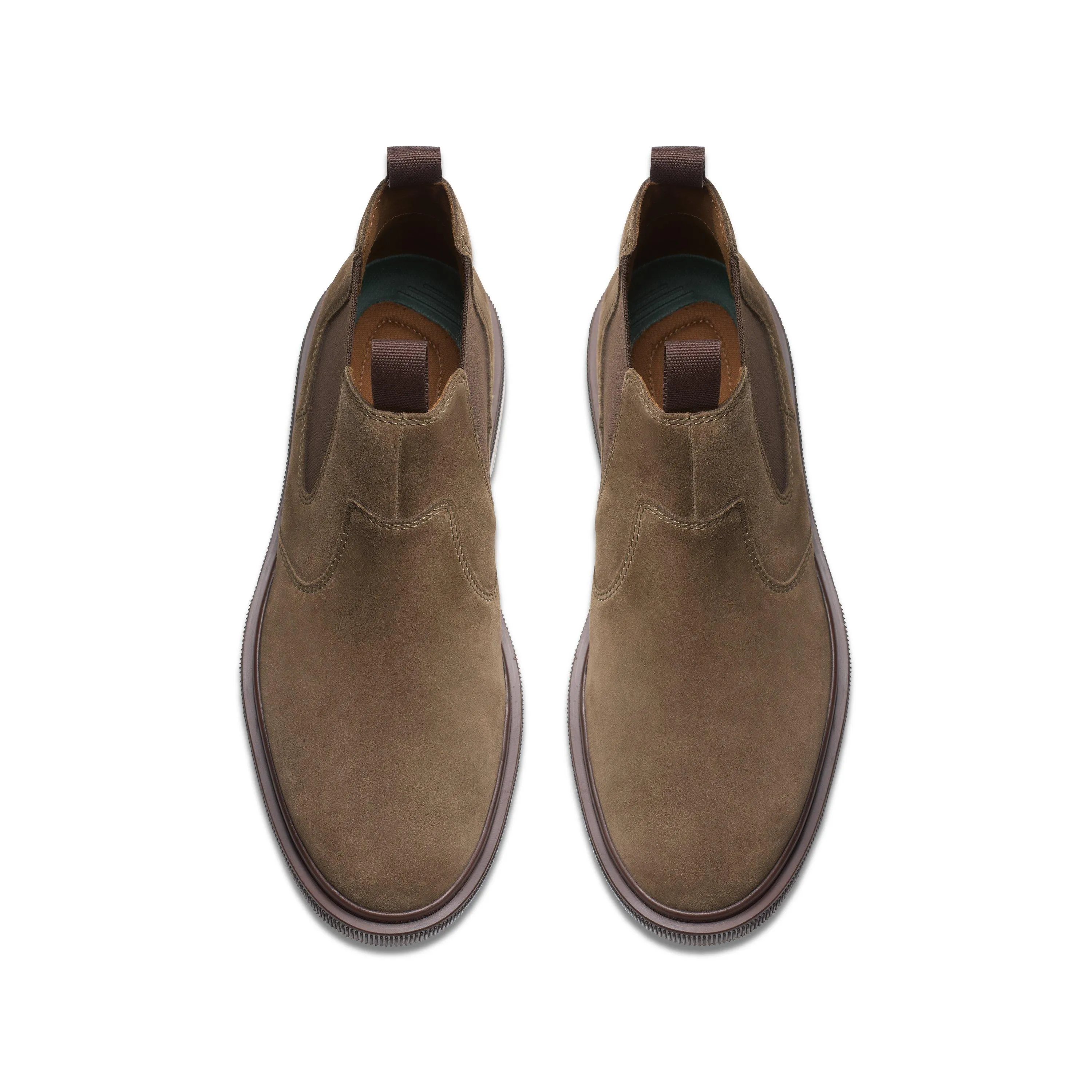 Clarks Burchill Up in Beige Suede