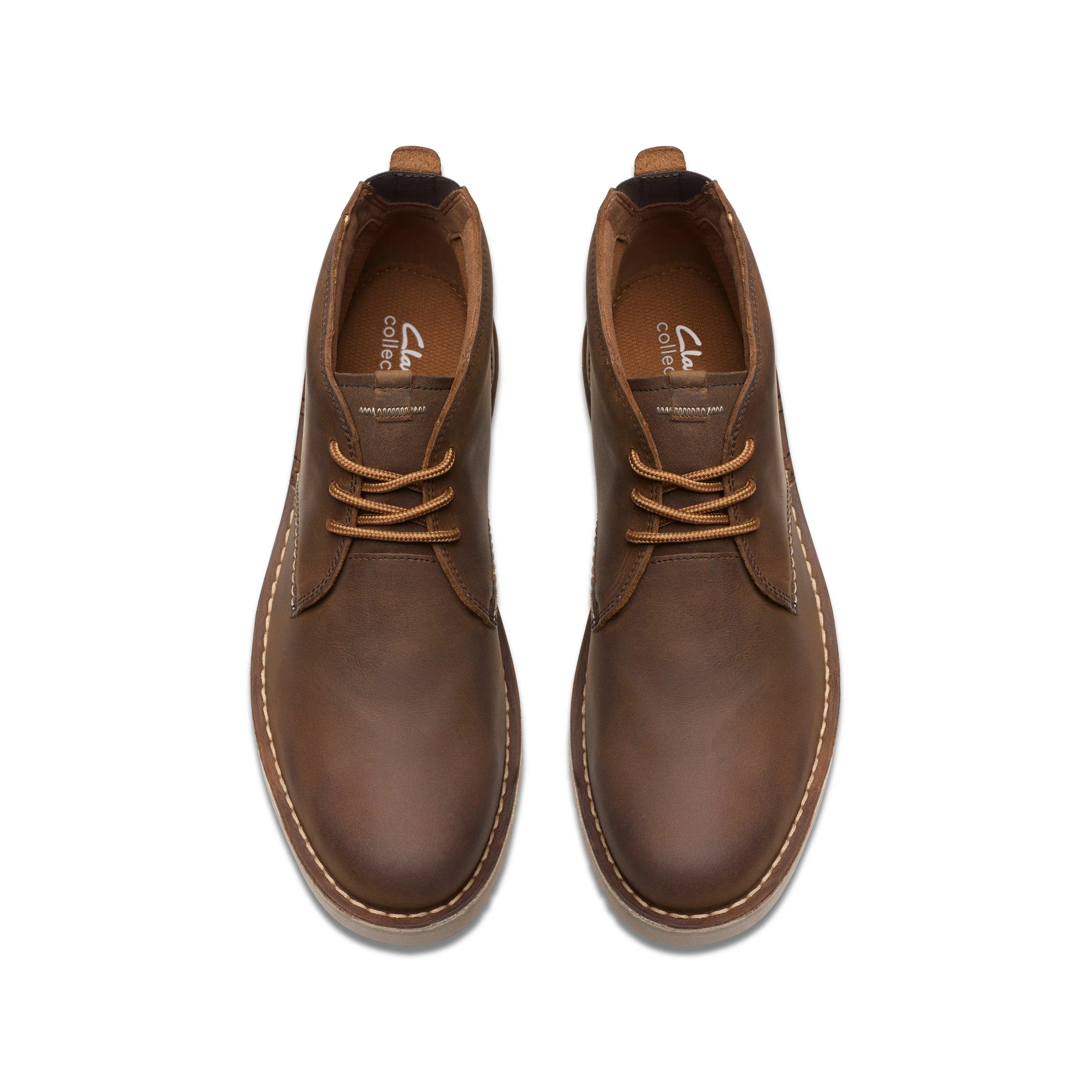 Clarks Eastridge Mid in Brown Leather