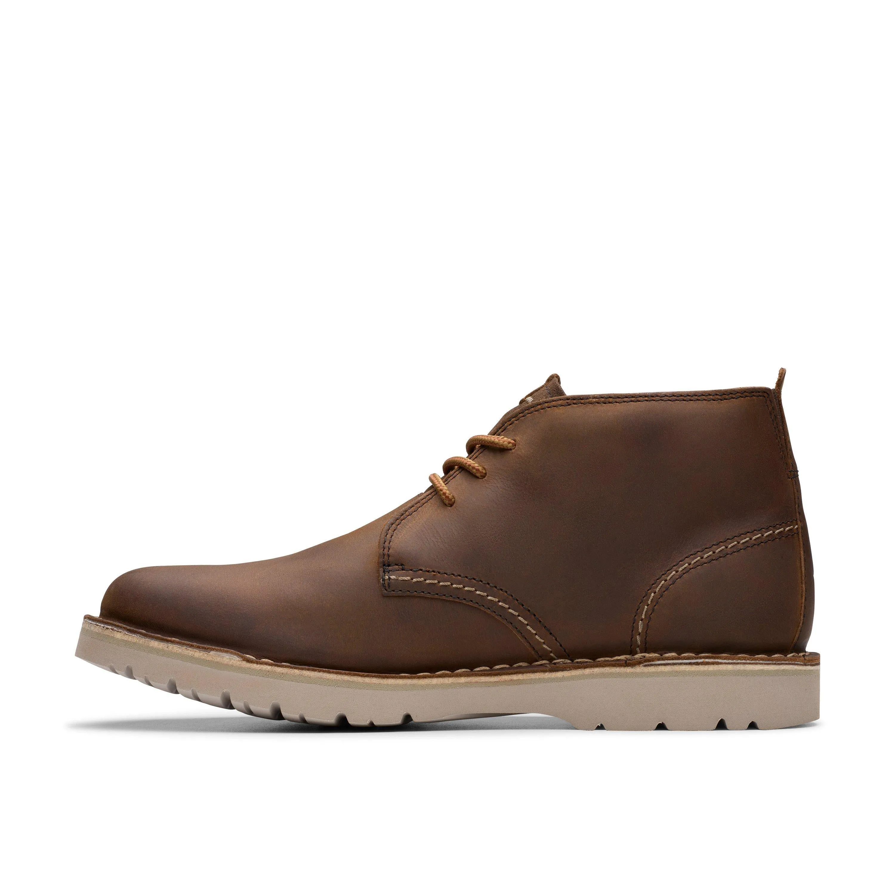 Clarks Eastridge Mid in Brown Leather