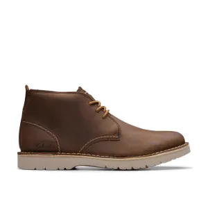 Clarks Eastridge Mid in Brown Leather