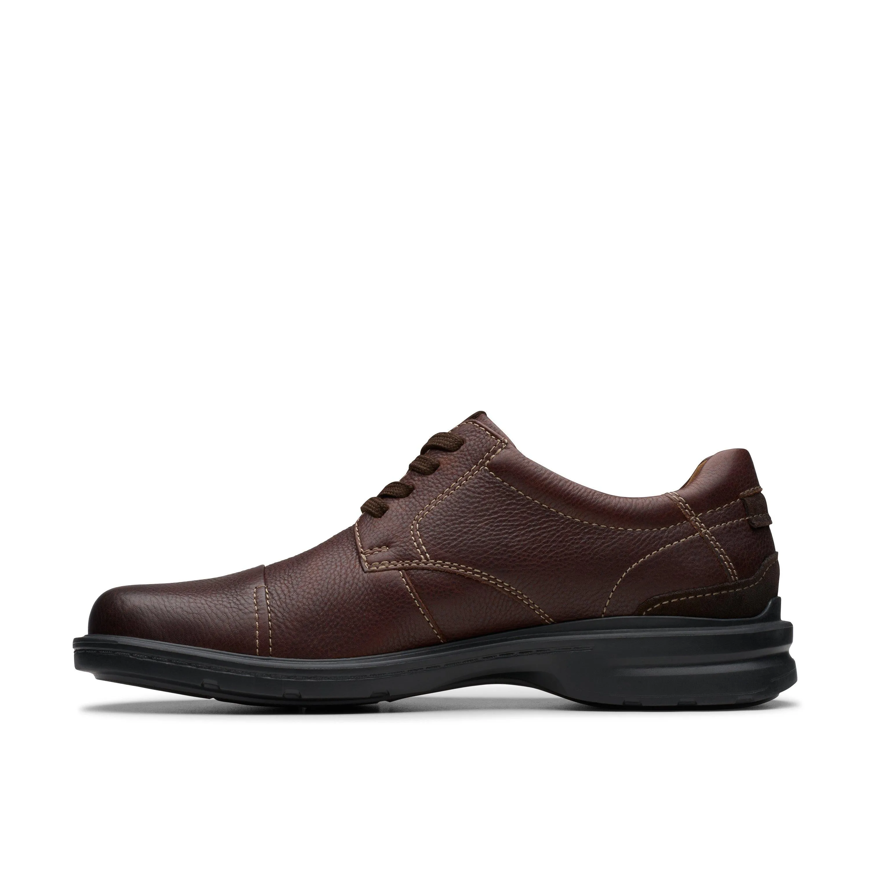 Clarks Gessler Cap in Brown Leather
