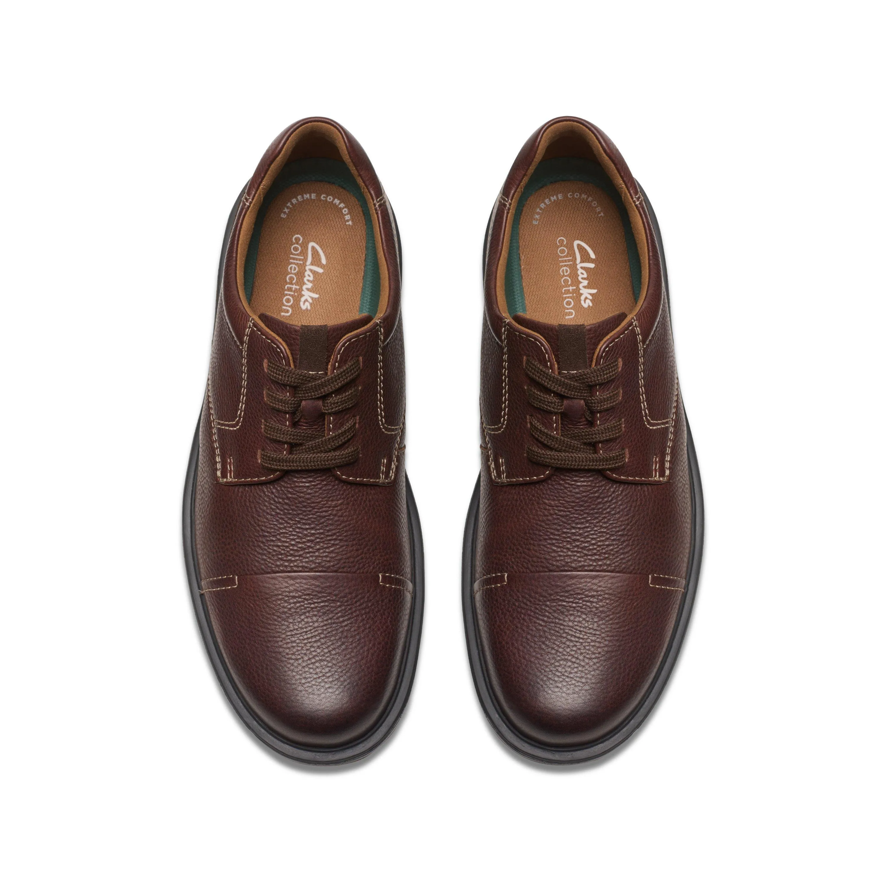 Clarks Gessler Cap in Brown Leather