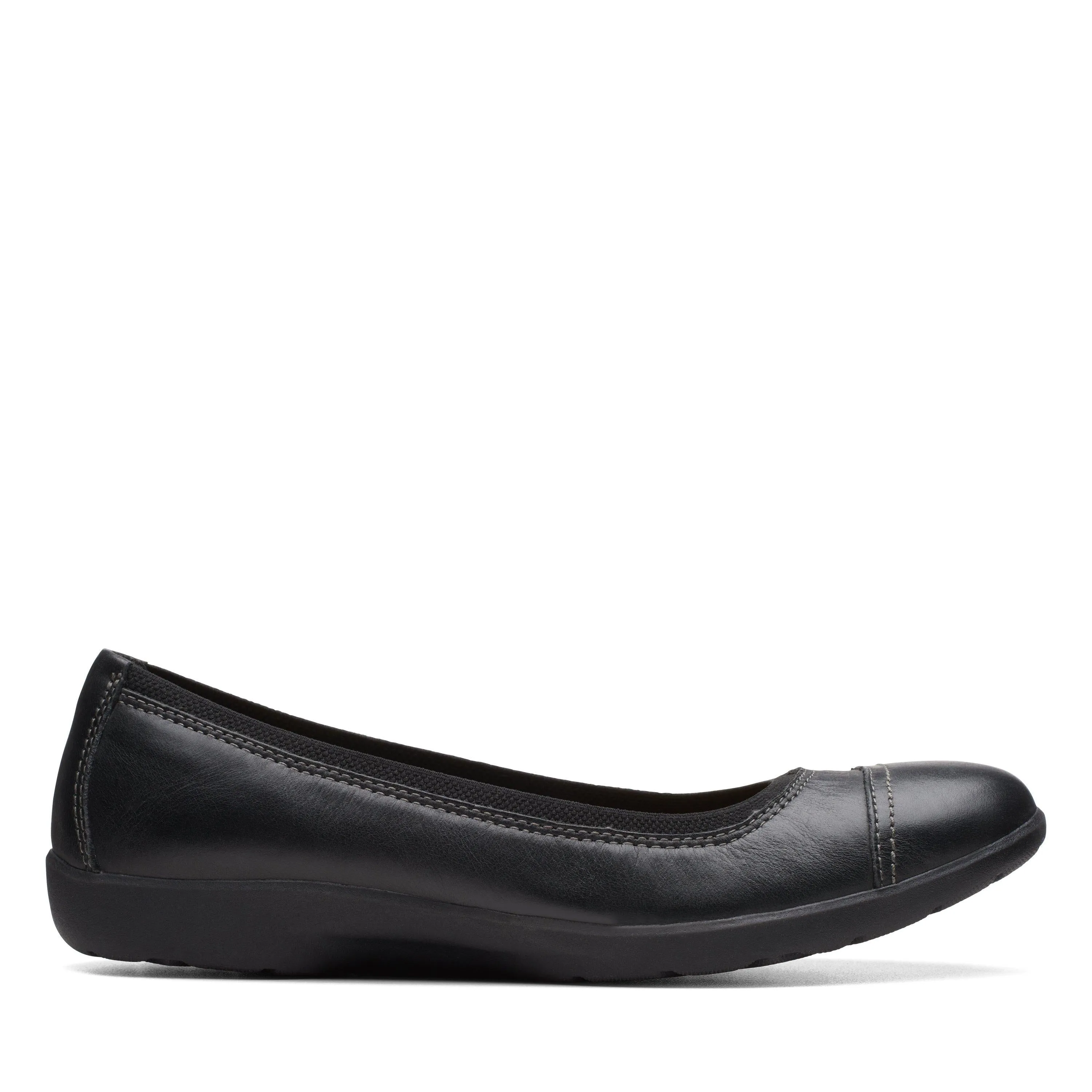 Clarks Meadow Opal in Black Leather