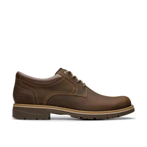Clarks Morris Low AP in Brown Leather