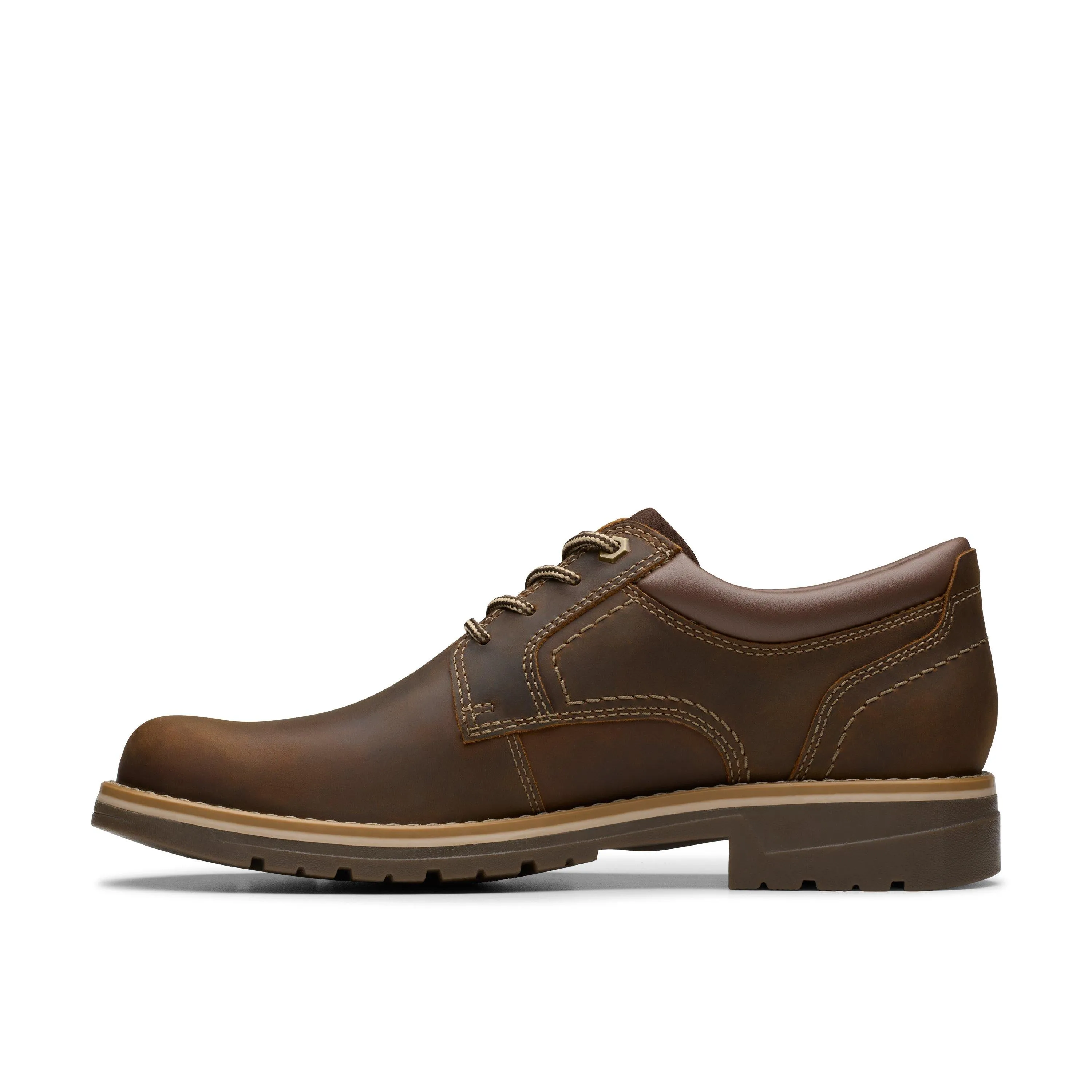 Clarks Morris Low AP in Brown Leather