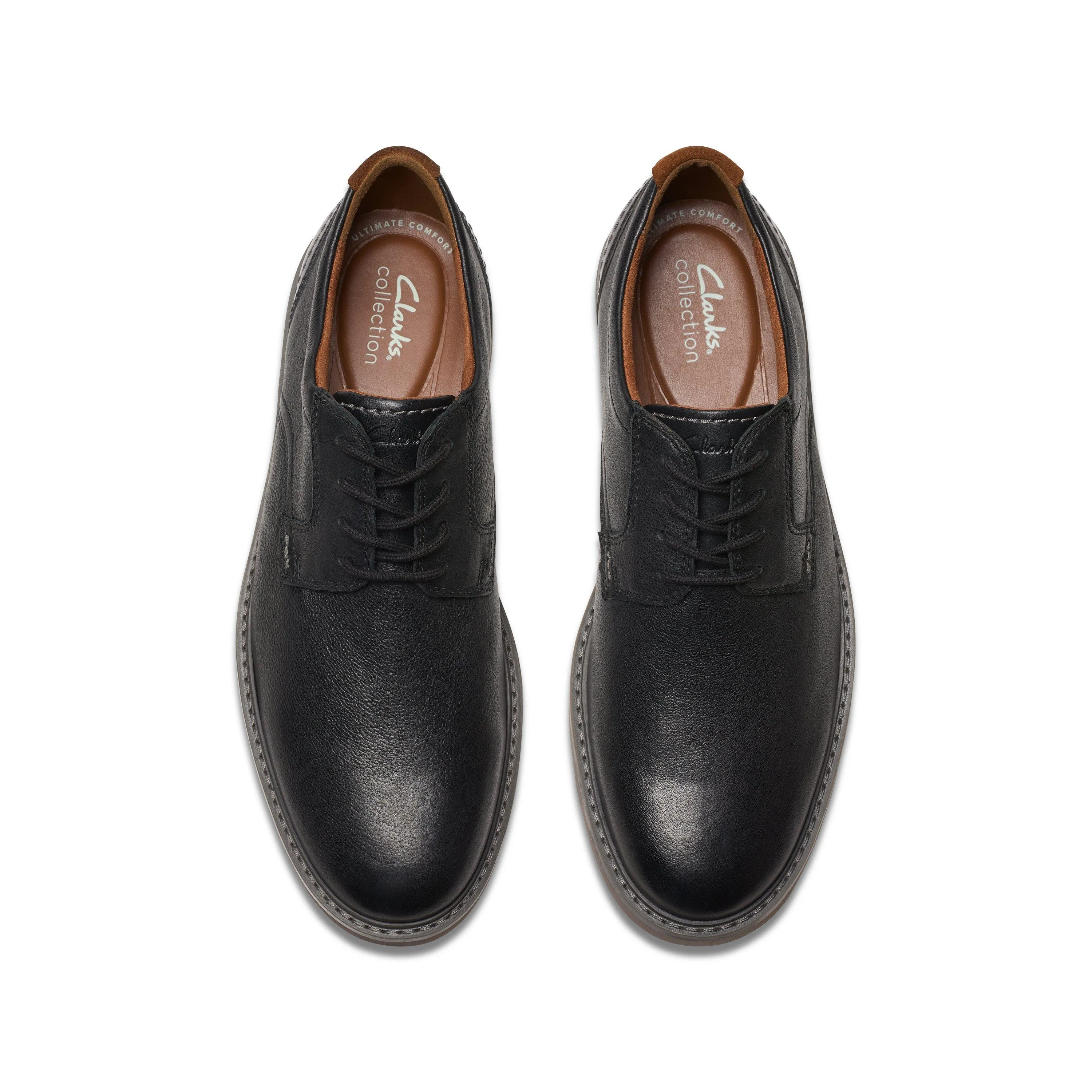 Clarks Radcliff Low in Black Leather