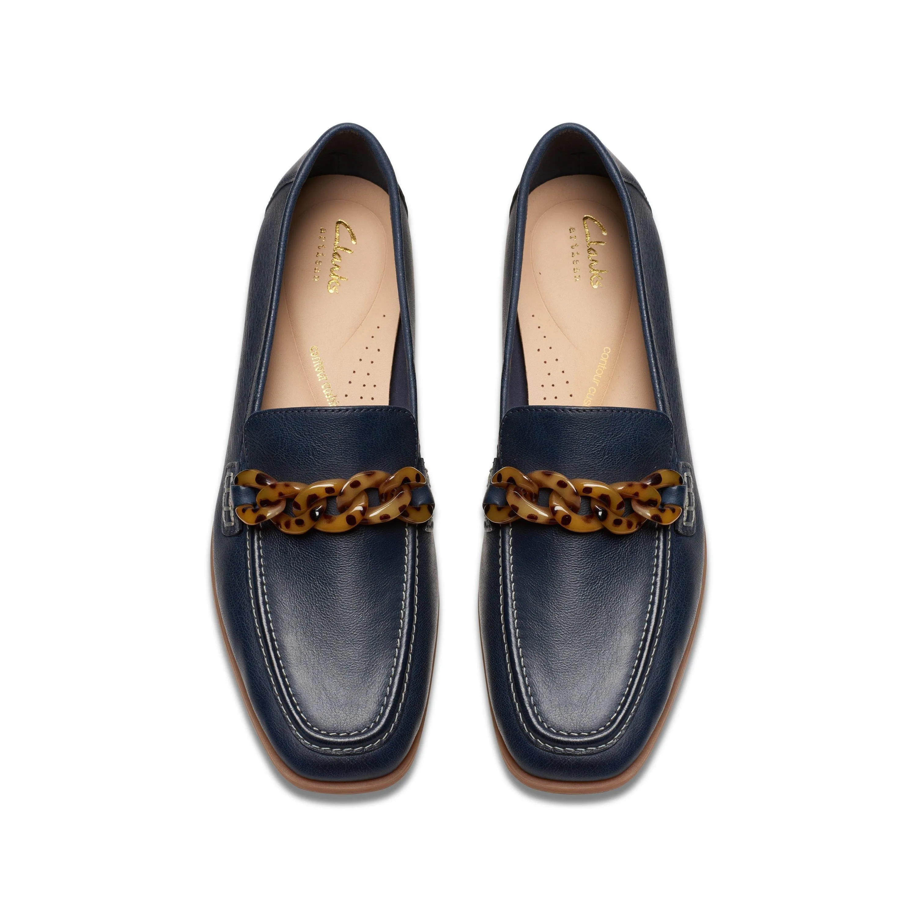 Clarks Sarafyna Iris in Blue Leather