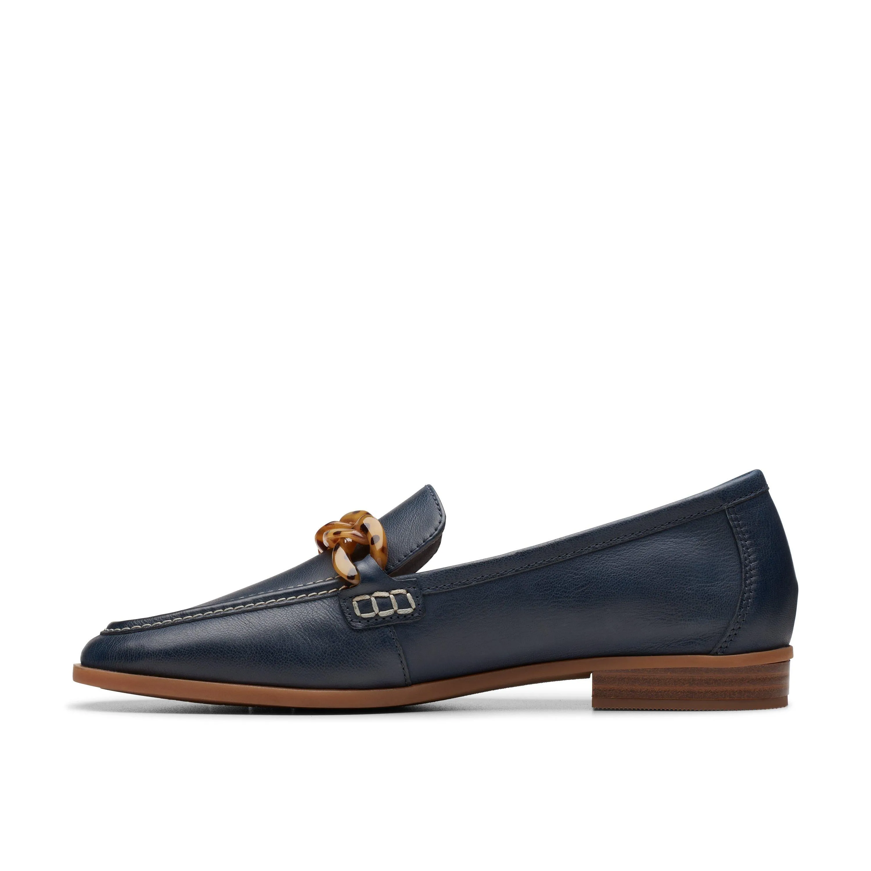 Clarks Sarafyna Iris in Blue Leather