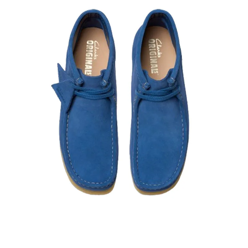 Clarks Wallabee Boot Blue Suede 26181134