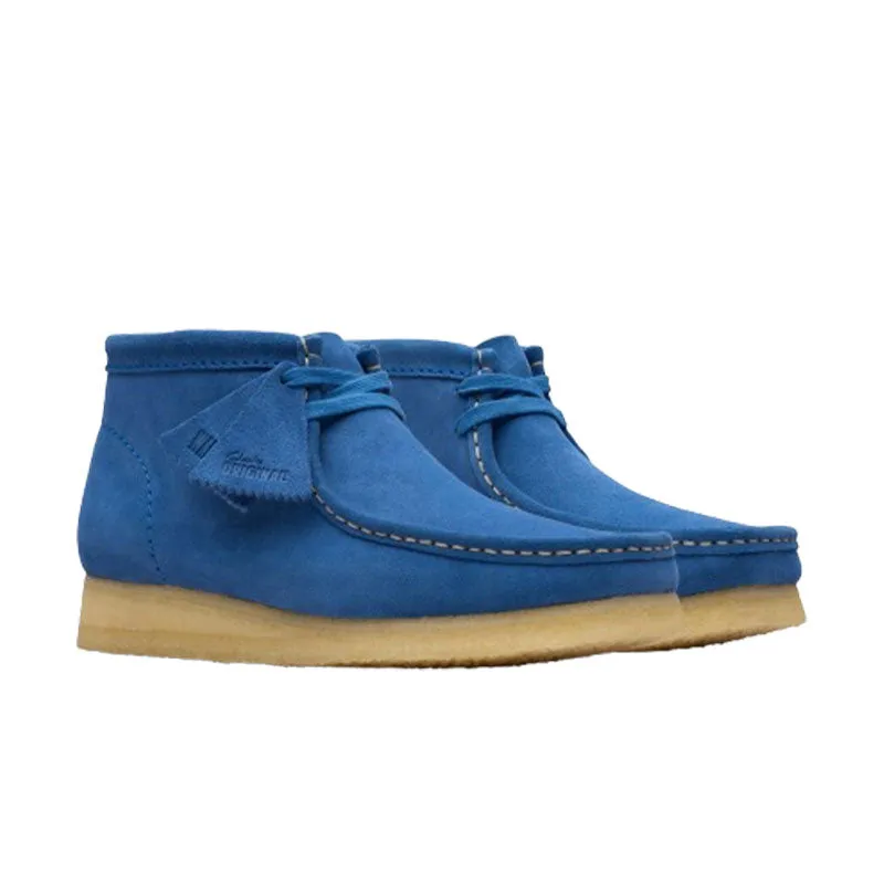 Clarks Wallabee Boot Blue Suede 26181134