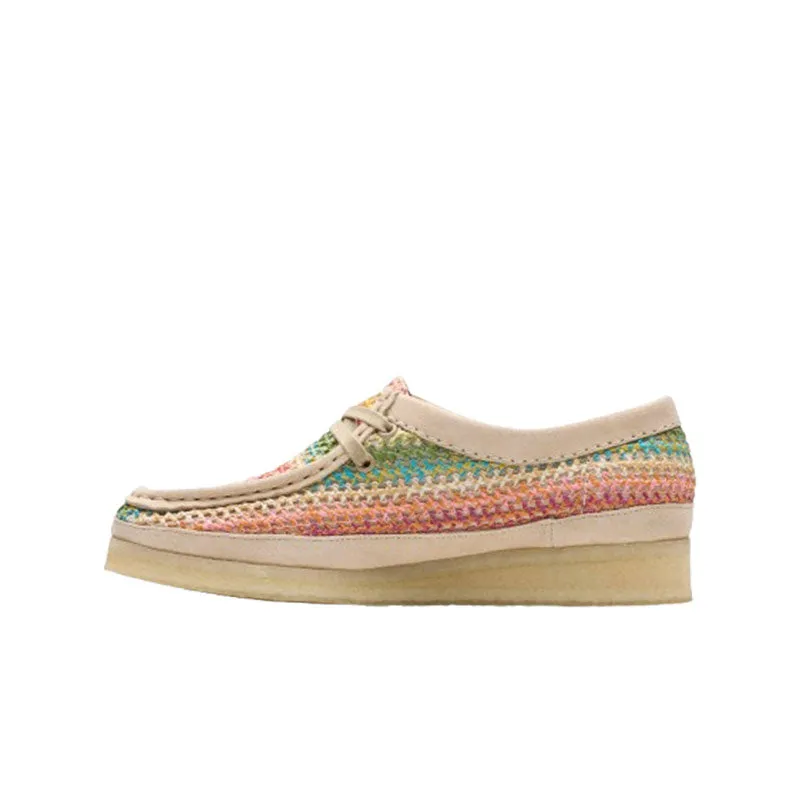 Clarks Women Wallabee Multicolour Raffia 2618170