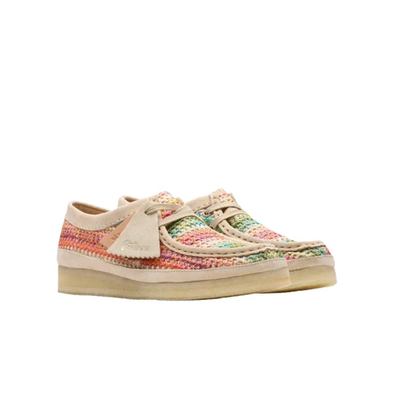 Clarks Women Wallabee Multicolour Raffia 2618170