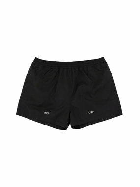 Classic Black Swimsuit With Logo Detailing summer mens swimwear, mens athletic swimwear