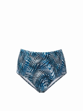 Classic High Waist Bottom Abstract Wave high waist swimwear women, swimsuit for women beachwear