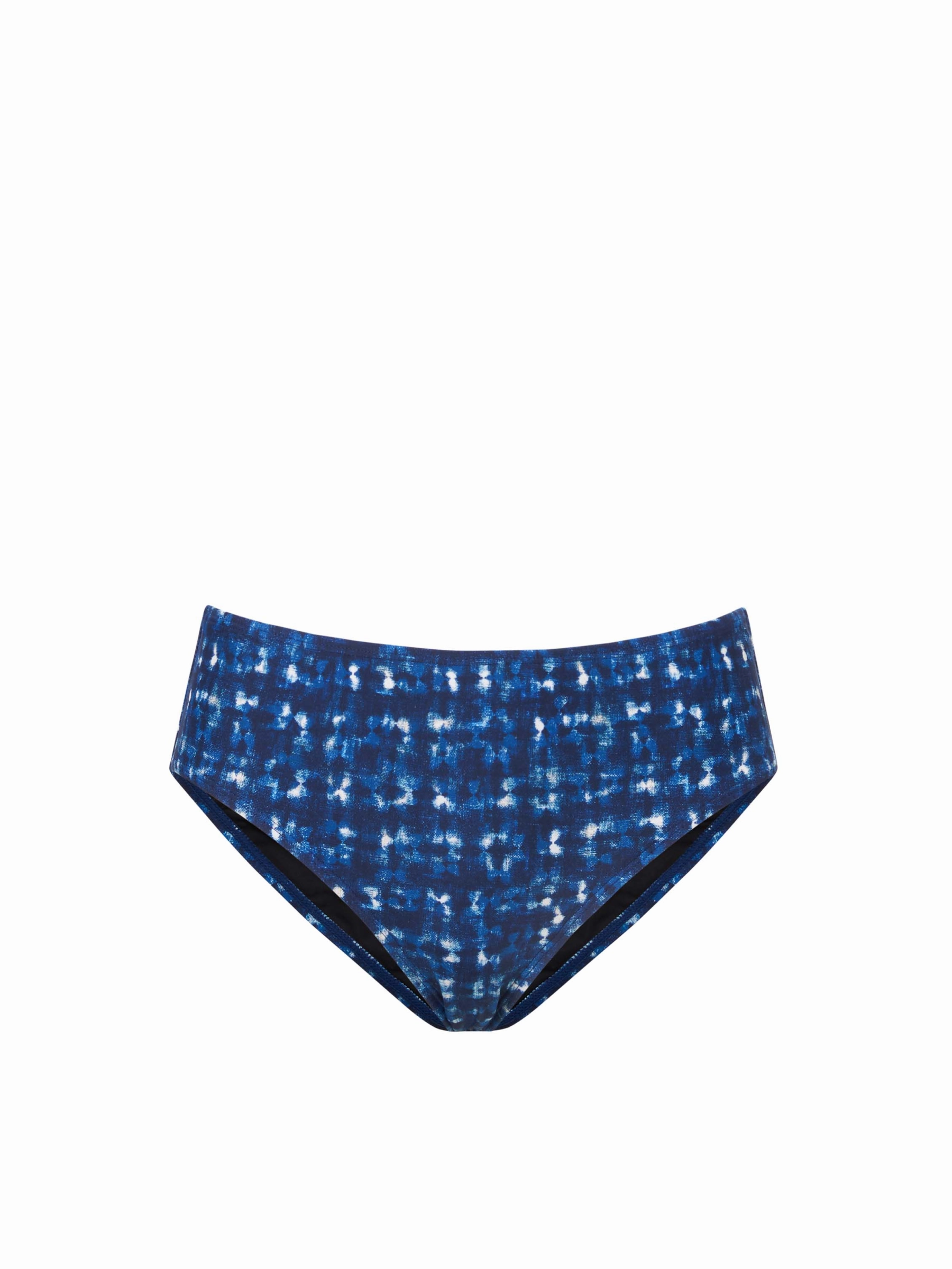 Classic Midrise Bottom In Denim Noir high waist swimwear women, swimsuit for women beachwear
