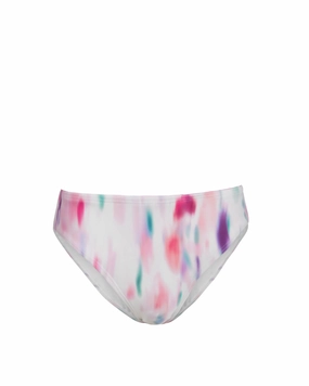 Classic Midrise Bottom In Hazy Ikat Ivory fashionable beach swimwear, modern womens bikinis