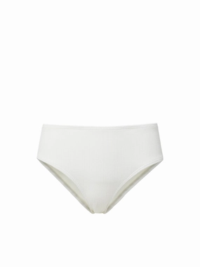 Classic Midrise Bottom Ivory Texture fashionable beach swimwear, modern womens bikinis